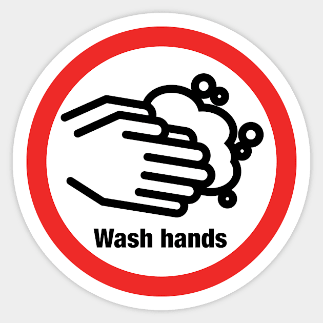 Wash Hands Sticker by designseventy